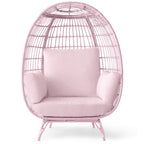 Wicker Egg Chair Oversized Indoor Outdoor Patio Lounger