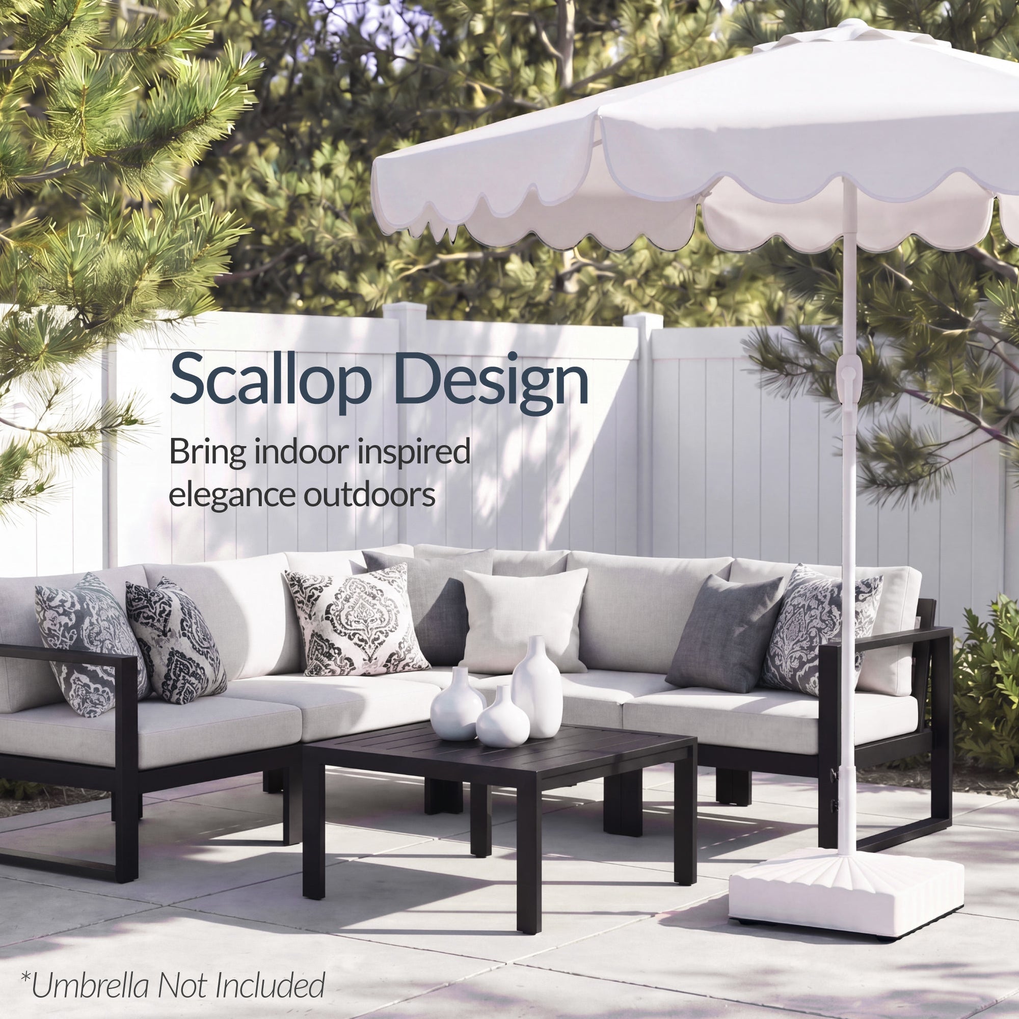 Fillable Mobile Umbrella Base Stand w/ 4 Wheels, 2 Locks, 123lb Capacity