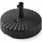 Plastic Patio Umbrella Base Pole Holder Accessory w/ Adjustable Knob