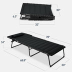 Extra Wide Padded Patio Chaise Lounge Chair, Portable Recliner 8 Positions