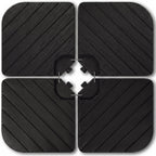 4-Piece Cantilever Umbrella Base Weight Set, Wood Grain Finish