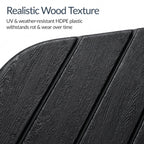 4-Piece Cantilever Umbrella Base Weight Set, Wood Grain Finish