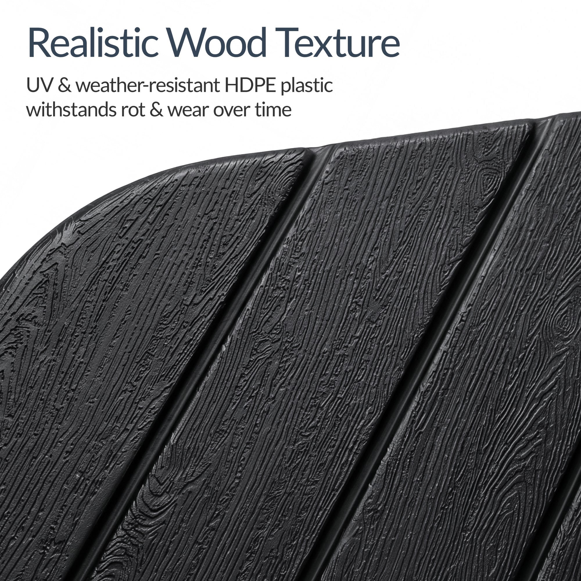 4-Piece Cantilever Umbrella Base Weight Set, Wood Grain Finish