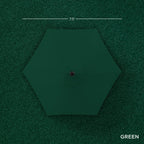 Outdoor Market Patio Umbrella w/ Push Button Tilt, Crank Lift - 7.5ft