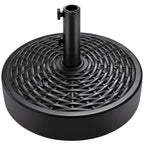 Plastic Patio Umbrella Base Pole Holder Accessory w/ 2 Adjustable Knobs