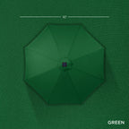 Solar LED Lighted Patio Umbrella w/ Tilt Adjustment, UV-Resistant - 10ft