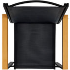 4-Piece Textilene Outdoor Conversation Set w/ Cushions, Table