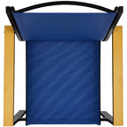 Set of 2 Stackable Textilene Chairs w/ Armrests, Dining Accent Furniture