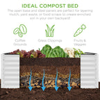 Outdoor Metal Raised Garden Bed for Vegetables, Flowers, Herbs - 6x3x2ft