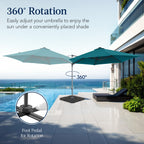 360 Rotating Cantilever Offset Patio Umbrella - 10ft