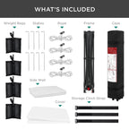 One-Person Setup Instant Pop Up Canopy w/ Side Wall, Carrying Case - 10x10ft