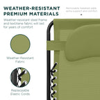 Oversized Reclining Zero Gravity Chair Lounger w/ Cup Holder, Pillow