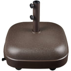 123lb Capacity Fillable Mobile Umbrella Base w/ 4 wheels - Dome Square