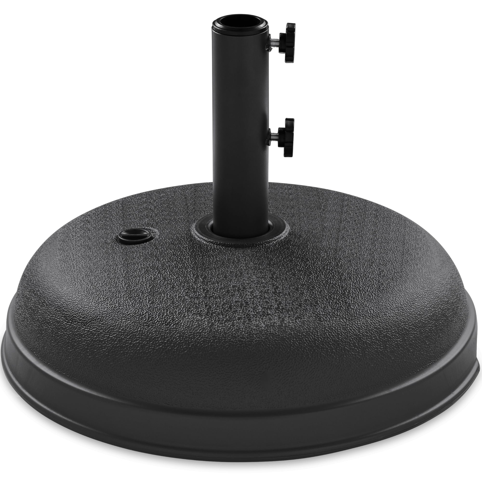 Plastic Patio Umbrella Base Pole Holder Accessory w/ Adjustable Knob